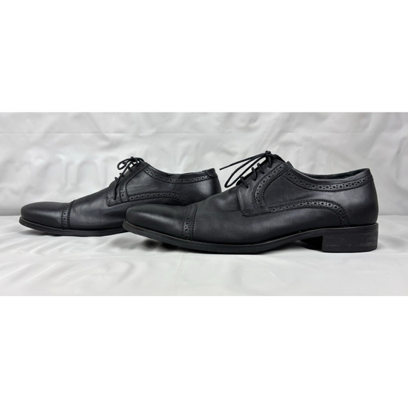 Bruno Verri Lace-up Dress Shoes Men\'s US 10.5-11/EU 44 Black Leather Oxford main image 7